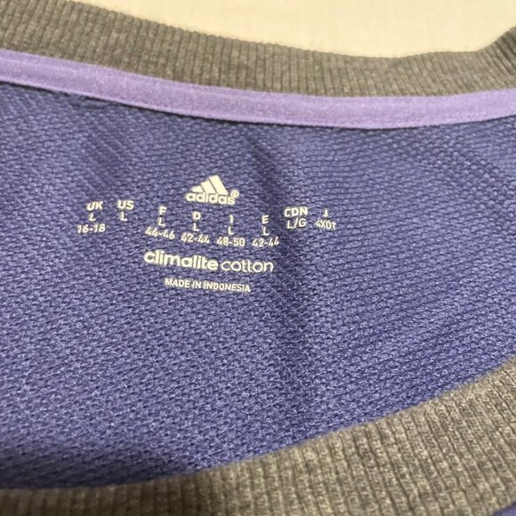 Adidas Climalite Cotton Long Sleeve Shirt Womens Size Large - Picture 3 of 15